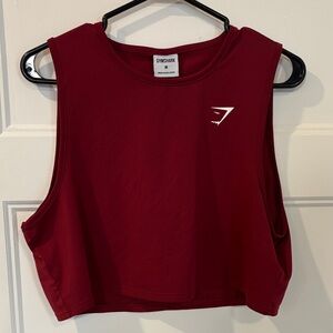 Gymshark Women's Burgundy Muscle Tee